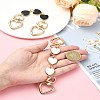 Alloy Enamel Heart Link Bag Chain FIND-YW00003-01-5