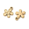 304 Stainless Steel Pendant Cabochon Settings for Enamel STAS-H240-35G-01-2