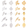 DICOSMETIC 20Pcs 10 Style 304 Stainless Steel Stud Earring Findings STAS-DC0001-38-1