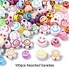 5 Styles Opaque & Transparent Craft Acrylic Beads MACR-YW0003-48A-1