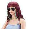 Acrylic Curb Chain Eyeglasses Chains AJEW-EH00385-4