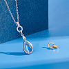 2Pcs 2 Colors S925 Sterling Silver Micro Pave Clear Clear Cubic Zirconia Twister Clasps STER-PH0003-57-4