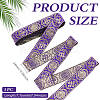 Ethnic Style Polyester Jacquard Ribbon OCOR-WH0078-478B-05-2
