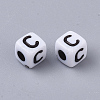 White Opaque Acrylic Beads LS-X-MACR-R869-02C-2