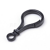 Opaque Solid Color Bulb Shaped Plastic Push Gate Snap Keychain Clasp Findings KY-R006-13-1
