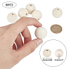 Natural Unfinished Wood Round Beads WOOD-PH0008-91-25mm-5