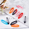 18Pcs 9 Colors Silicone Pendant SIL-GF0001-21-4