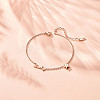 SHEGRACE Titanium Steel Link Anklets JA184A-6