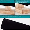 Bamboo Velvet T-Bar Bracelet Display Stands BDIS-WH0002-08-6