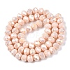 Electroplate Glass Beads Strands EGLA-A044-P8mm-B05-3