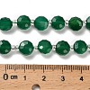 Natural Green Onyx Agate(Dyed & Heated) Beads Strands G-B153-A04-5