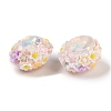 Luminous Polymer Clay Glass Rhinestone Beads CLAY-H003-05B-3