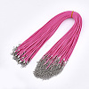 Waxed Cord Necklace Making NCOR-T001-33-1