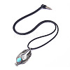 Alloy Pendant Necklaces NJEW-F235-17AS-2