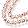 Electroplate Non-magnetic Synthetic Hematite Beads Strands G-L485-01C-RG-3