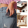 5Pcs 5 Colors Portable Travel Microfiber Leather Jewelry Rolls ABAG-PH0001-99-5