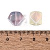 Electroplate Transparent Glass Beads EGLA-Q140-01-A01-3