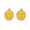 Golden Plated Alloy Enamel Charms LS-ENAM-Q437-13U-1