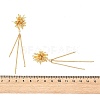 Brass Micro Pave Cubic Zirconia Dangle Earrings EJEW-JE07487-5