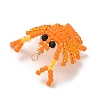 2Pcs 2 Colors Glass Seed Beaded Pendants PALLOY-MZ00903-5