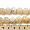 Faceted Natural Fire Crackle Agate Beads Strands G-F447-12mm-H02-5