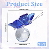 1Pc Glass Crytsal Butterfly Display Decorations LAMP-CN0001-01B-2