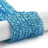 Electroplate Transparent Glass Beads Strands LS-EGLA-A035-T3mm-A08-1