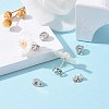 Anti-Tarnish Rhodium Plated Sterling Silver Ear Nuts X-STER-E041-11B-7