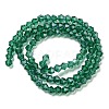 Transparent Electroplate Glass Beads Strands EGLA-A039-T2mm-A10-2