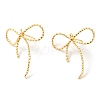 Brass Stud Earrings for Women EJEW-F334-03G-02-1