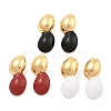 PVD Vacuum Plating Golden 304 Stainless Steel Stud Earrings for Women EJEW-Z068-11G-1