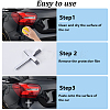 6Bags Alloy Car Stickers STIC-CP0001-25-4