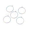 Ion Plating(IP) 316 Surgical Stainless Steel Hoop Earrings Findings STAS-F149-32M-A-1
