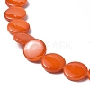 Spray Painted Natural Freshwater Shell Beads Strands SHEL-C003-05-4
