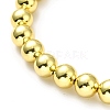 Rack Plating Brass Round Bead Slider Bracelets for Women BJEW-M232-01G-C-3