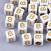 Plating Acrylic Beads SACR-S297-09B-1