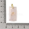 Natural Rose Quartz Pendants GG-CBA7610-05G-02-3