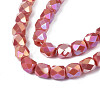 Electroplate Glass Beads Strands EGLA-N002-13-A16-3