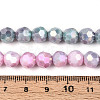Anti-Tarnish Electroplate Glass Beads Strands EGLA-T021-8mm-15-06-4