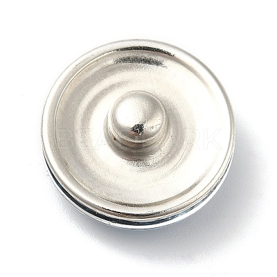 Brass Glass Cabochons Buttons GLAA-S052-01M-1