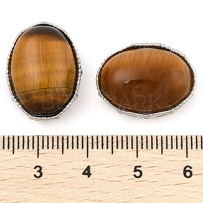 Natural Tiger Eye Multi-Strand Links KK-M304-03P-03-1