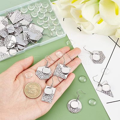 DIY Geometric Dangle Earring Making Kits FIND-CA0004-70-1