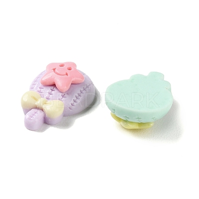 Opaque Resin Cabochons CRES-F030-01N-1