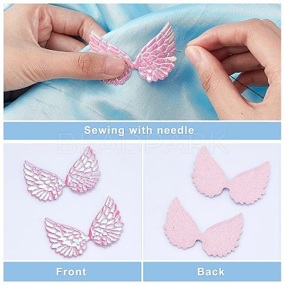Imitation Leather Cloth Iron on/Sew on Patches DIY-WH0177-84D-1