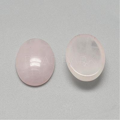 Natural Rose Quartz Cabochons G-R415-18x25-48-1