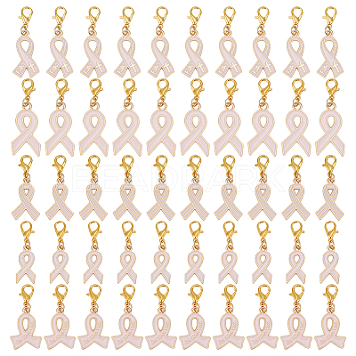 80Pcs 5 Styles Alloy Enamel Pendant Decoration HJEW-GO00235-1