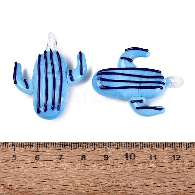 Handmade Lampwork Pendants LAMP-Q039-19-1