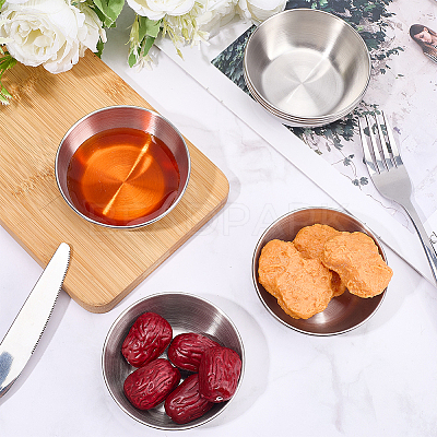 6Pcs Stainless Steel Dipping Bowls AJEW-CP0009-70P-1