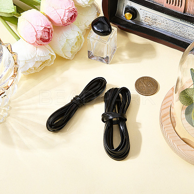 4 Yards 2 Styles Flat PU Leather Cord WL-CL0001-27-1