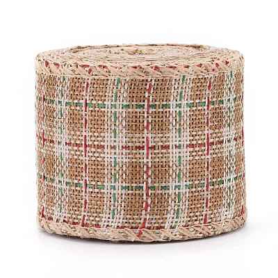 Polyester Imitation Linen Ribbon OCOR-G007-02B-1